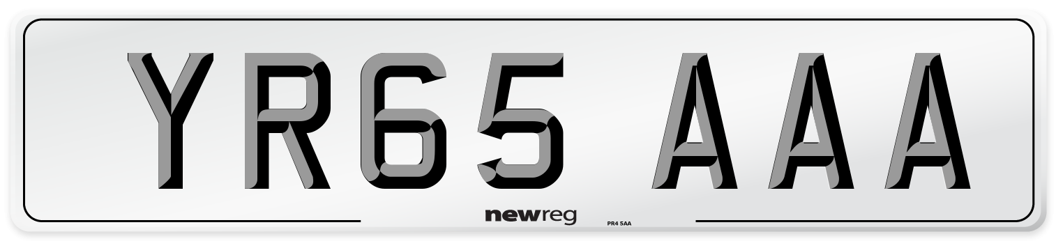 YR65 AAA Number Plate from New Reg